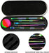 6 Pcs Wax Carving Tools Set, Stainless Steel Double-Headed Modeling Tools with Portable Metal Case, Rainbow Color