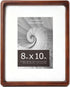 8x10 5x7, 1 Pack Oak Wood Photo Frame Matted to Solid Wood Photo Frame with Glass, Tabletop & Wall Mount