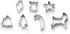 Fox Run 7-Piece Metallic Christmas Cookie Cutter Set