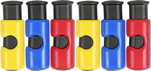 6pc Set Cinch BPA-Free Premium Quality ALAZCO Bag Clips - Value Food Fruit Bread Bag Non-Slip Grip EASY Squeeze & Lock