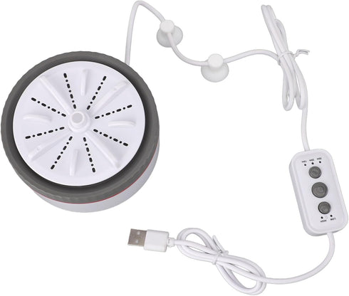 Mini Turbo Washing Machine, USB Portable Small Clothes Washer for Travel, Timed Adjustable Laundry Washer
