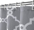 WELTRXE Moroccan Fabric Shower Curtain - Waterproof Polyester Geometric Pattern Bathroom Curtains, 72 x 72 inches