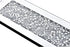 Pibeyer set 2, Crystal Crush Diamond Wall Candle holder of Rectangle Silver Mirrored Candle Sconces, Home Wall