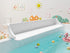 Cushore 3-Ft Bathtub Splash Guard PlayPad with Strong Suction Cups, Toy Tray