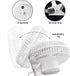 Hurricane Classic 6 Inch Clip Fan - 2 Speed Portable Mini Desk Fan with Adjustable Tilt for Home and Travel