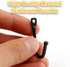 10 Pcs Black Wrought Iron Hooks with Screws, Decorative Colonial Wall Hooks for Keys, Hats, Clothes, Towels