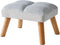 YMYNY Footstool, Small Ottoman Stool Chair with Wooden Legs, Modern Padded Sofa