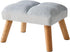 YMYNY Footstool, Small Ottoman Stool Chair with Wooden Legs, Modern Padded Sofa