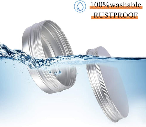 Aluminum Tin Cans, 24pcs 4 OZ Metal Round Tins Containers with 4pcs Stickers & Double-ended Scraper Set for Candle