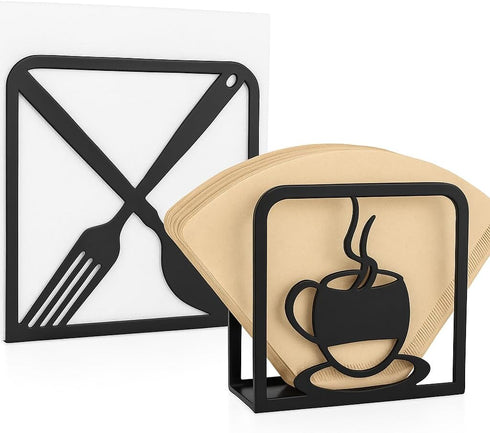 LFT 2 Pack Modern Metal Napkin Holder for Kitchen & Dining Table Decorative