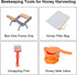 Set 9, Honey Harvesting Honey Strainer Beekeeping Tool Kit, of Double Honey Sieve Stainless Steel Honey Filter, Honey