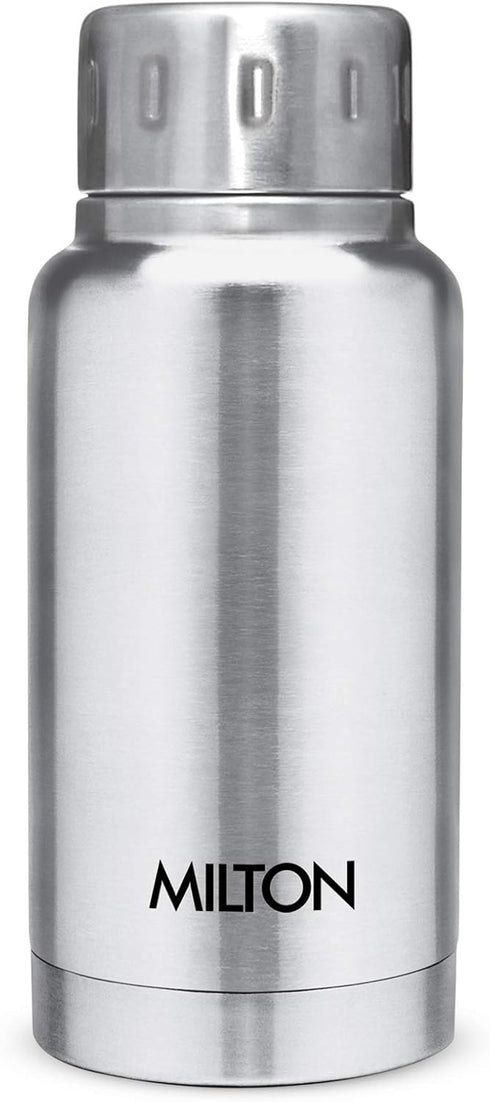 Milton Insulated Water Bottle, 5.4 oz (160 ml), Stainless Steel, Leak-Proof, Elfin 160 Silver