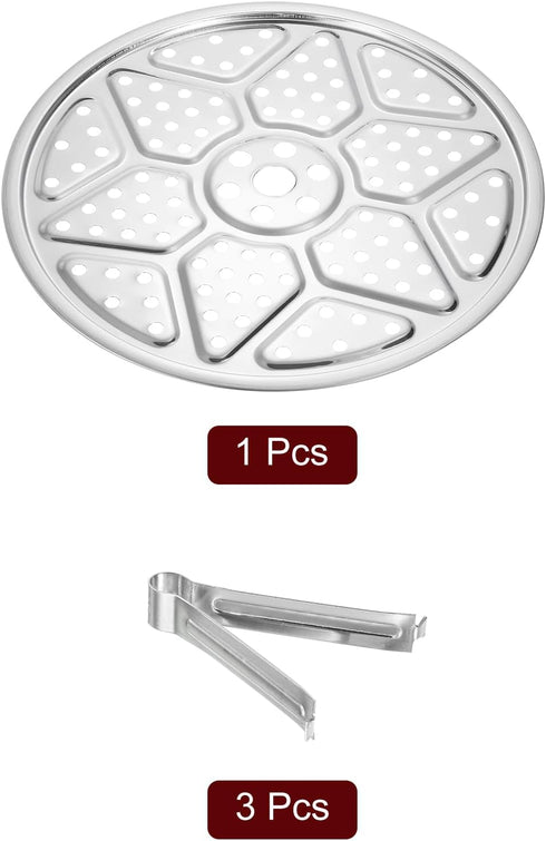 uxcell Stainless Steel Steamer Rack with Stand, 9.5 Inches Pot Steaming Tray for Instant Pressure Cooker