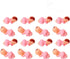 72pcs Mini Plastic Baby Favor Supplies for Baby Shower, 1 Inch Party Cake Babies (Pink)