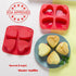 Webake Silicone Heart Mold, Heart Shaped Small Cake Pans for Baking, Jelly, Pudding, Jello, Soap, 2 Pack