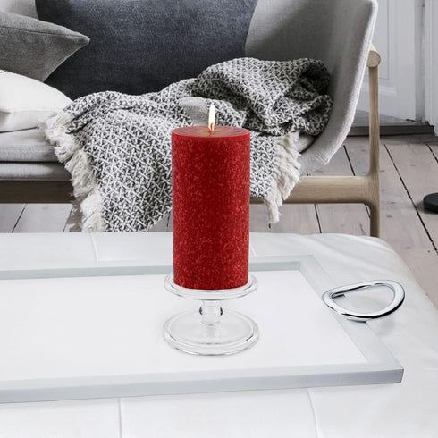 Root Candles Unscented Timberline Pillar Candle, 3 x 6-Inches, Garnet