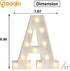 Pooqla LED Marquee Letter Lights Sign, Light Up Alphabet Letter A for Home Party Wedding Decoration