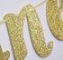 Welcome Little One Glitter Banner, Pre-strung Baby Shower Decor for Gender Reveal Party (Gold)