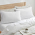 Nestl White King Pillow Cases - 20x40 Inches, Soft Microfiber, Envelope Closure, Set of 2