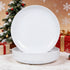 6pcs 10inch Set Webbylee Melamine Pasta Plates - Dinnerware Dishes for Indoor and Outdoor Use, Break-resistant, White
