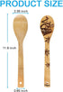 Nightmare Wooden Spoons, Fun Idea Serving Utensils Set, Burned Bamboo Kitchen Spoons, 5 Piece