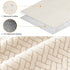 Levoberg Waterproof Square Ottoman Cover Large Square Folding Storage Ottoman Bench Slipcovers Footrest Stool Covers