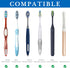 Linkidea Countertops (2PCS Toothbrush Holder, Mini Aluminum Single Holder Stand for Pen, Pencil, Shaver, Razor