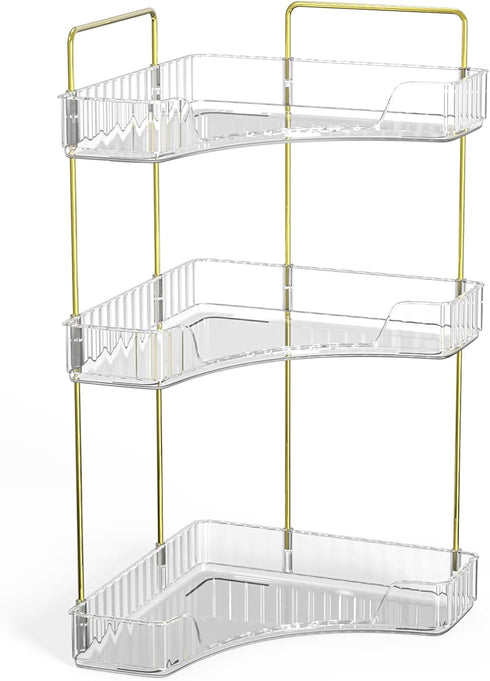 Counter 3 Countertop Webetop Corner Bathroom Organizer Tier Bathroom Organizers Shelf Makeup Organizer for Vanity