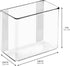 iDesign AFFIXX Plastic Wall Mount Organizer, Clear, 3" x 6" x 5" for Kitchen, Bathroom, Office