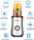 Personal Blender with Button, 350W Professional Kitchen Blender for Smoothies, 17oz Portable, Easy Cleaning & Operation