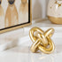 XMGZQ Gold Knot Decor for Coffee Table Book,Chain Link Living Room Decor Item for Bookshelf Entryway Nightstand TV