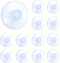 12pcs 40mm Clear PVC Suction Cup Pads, Extra Strong Adhesive Holder for Home Kitchen and Bathroom