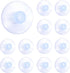 12pcs 40mm Clear PVC Suction Cup Pads, Extra Strong Adhesive Holder for Home Kitchen and Bathroom