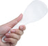 Vonty 2pcs White Plastic Rice Paddle Spoon, 7.5 Inch