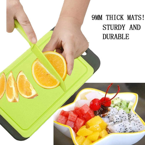 Mini Kitchen Cutting Board Mats, BPA-Free, Dishwasher Safe, Easy Grip Handle, Non Porous (1)