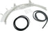 ForeverPRO WE49X20697 GE Dryer Bearing Kit - Includes Belt, Felt, Guide Slides, and Support Slides