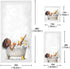 Sets, 3-Piece 1 1 1 Set 3 ALAZA Towel Bathroom African Girl On Bath with Music Yellow Duck Towels Bath Towel Washcloth