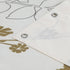 Cream Fabric Shower Curtain - Waterproof Floral Leaves Polyester Fabric, Plants Printed Shower Curtains for Bathroom,