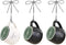 DEMDACO Thankful Black and White Stoneware Coffee Pod Mug, Ornaments Set of 3