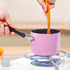 CHEFMADE Mini Milk Coffee Warmer, Non-stick 550ML Pot for Milk, Chocolate, Coffee, and Butter with Double Diversion Port
