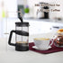 RAINBEAN Mini French Press Coffee Maker - 12 oz Camping Coffee Press Pot, Small French Press for Tea and Frothed Milk