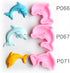 Set of 3 Dolphin Silicone Fondant Molds for Cake Decorating, Chocolate Candy, Sugar Craft, Epoxy Resin, Polymer Clay