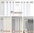 HEI! DEAR Silver Curtain Rods, 18 to 60 Inch (1.5-5ft), 1 Inch Heavy Duty Adjustable Curtain Rod Set, Modern Decorative