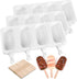 Sakolla 3 Pack Large Popsicle Molds, 4 Cavities Silicone Cake Pop Molds for Chocolate Baking with 100 Sticks