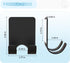 VIS'V Shower Wall Razor Holder - Metal Adhesive Hooks for His and Hers, Waterproof, 2 Pcs