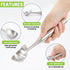 CUNSENR Stainless Steel Ice Cream Scoop - Heavy Duty Ice Cream Scooper with Ergonomic Handle - One-Piece Metal Ice
