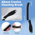 Hard Bristle Crevice Cleaning Brush, Thin Gap Cleaning Tool for Toilet, Bathroom, Kitchen, Bathtub, Sink, and Window (3