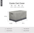 46L 22W 24H inch Patio Deck Box Cover Waterproof Outdoor Rectangular Storage Bench Cover x x