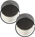 HQRP 2-Pack LV-H132-RF Replacement Filter for LEVOIT LV-H132 Air Purifier, 3-in-1 HEPA Activated Carbon Filter Set