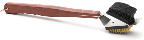 Outset QB45 3-in-1 Grill Brush, Rosewood